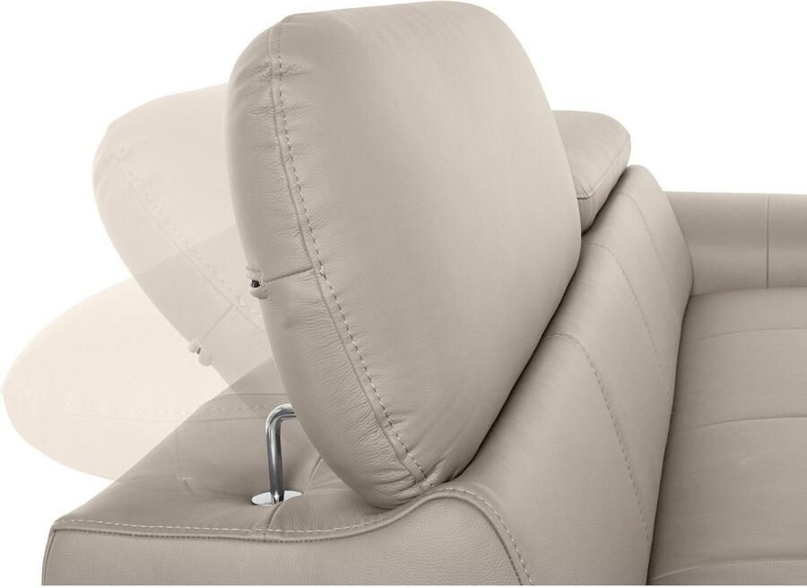 COTTA 3-zitsbank Chef Big-sofa met verstelbare rugleuning elegante metalen poten - Foto 2