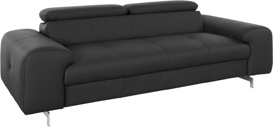 COTTA 3-zitsbank Chef Big-sofa met verstelbare rugleuning elegante metalen poten - Foto 8