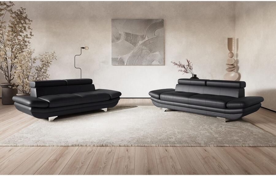 COTTA 3-zitsbank Enterprise Big-sofa met verstelbare armleuning en rugleuning