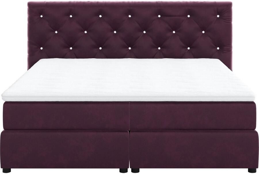 COTTA Boxspring Castlerock met strass-steentjes in het hoofdeinde incl. topper - Foto 9