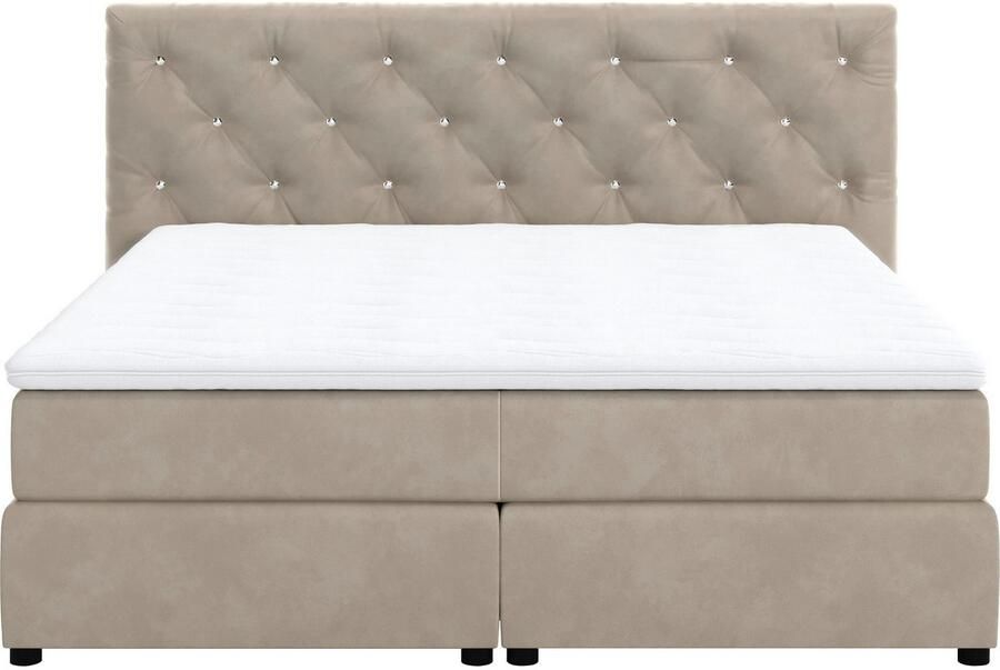 COTTA Boxspring Castlerock met strass-steentjes in het hoofdeinde incl. topper - Foto 9