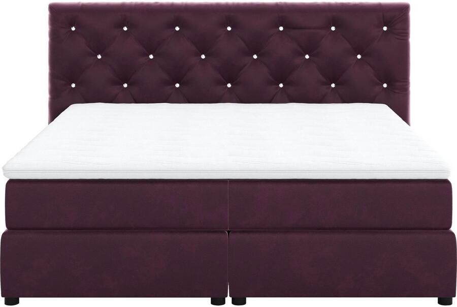 COTTA Boxspring Castlerock met strass-steentjes in het hoofdeinde incl. topper - Foto 9