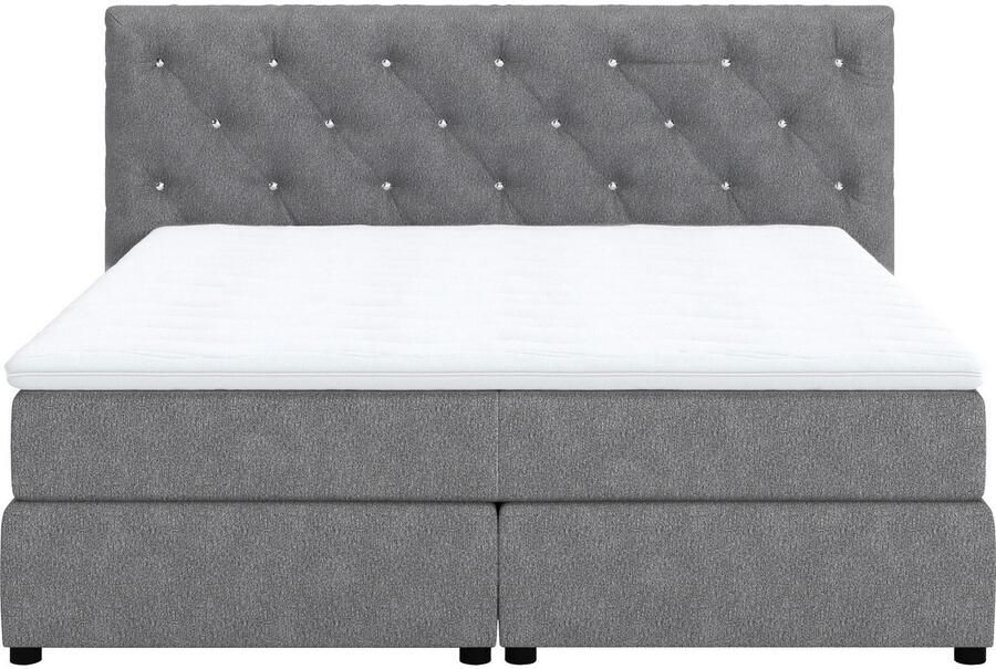 COTTA Boxspring Castlerock met strass-steentjes in het hoofdeinde incl. topper - Foto 9