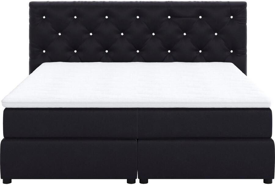 COTTA Boxspring Castlerock met strass-steentjes in het hoofdeinde incl. topper - Foto 9