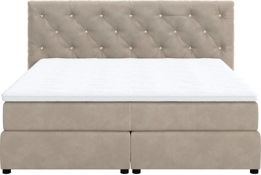 COTTA Boxspring Castlerock met strass-steentjes in het hoofdeinde incl. topper - Foto 9