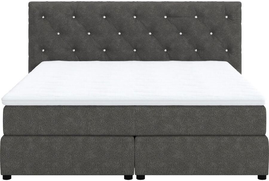 COTTA Boxspring Castlerock met strass-steentjes in het hoofdeinde incl. topper - Foto 9