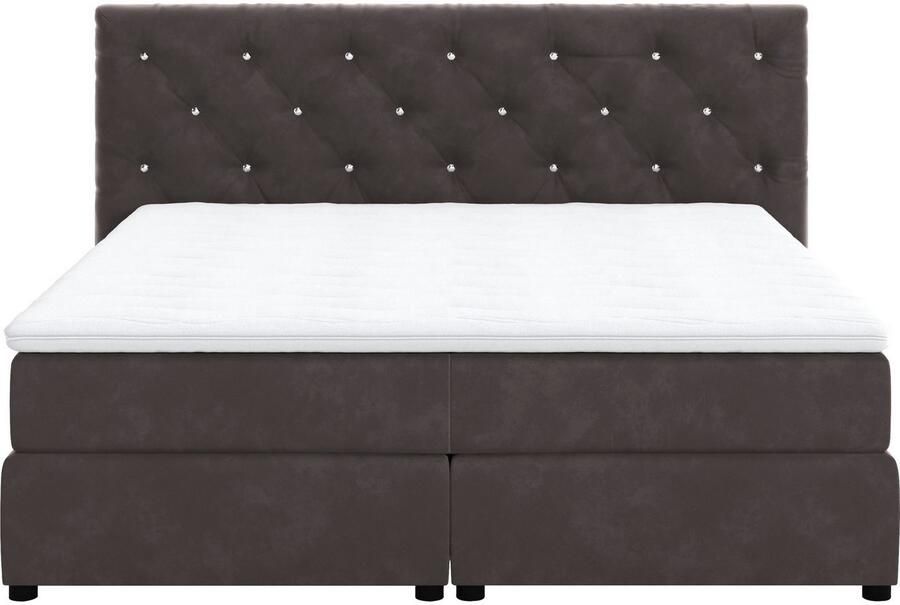 COTTA Boxspring Castlerock met strass-steentjes in het hoofdeinde incl. topper - Foto 9