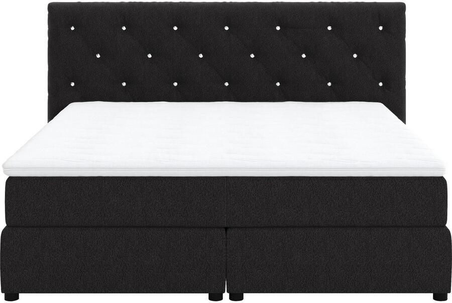 COTTA Boxspring Castlerock met strass-steentjes in het hoofdeinde incl. topper - Foto 9