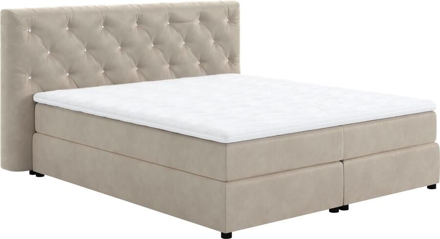COTTA Boxspring Castlerock met strass-steentjes in het hoofdeinde incl. topper - Foto 8