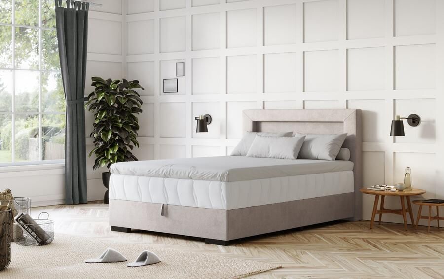 COTTA Boxspring Kelly uitgerust met led-licht incl. bedlade - Foto 3