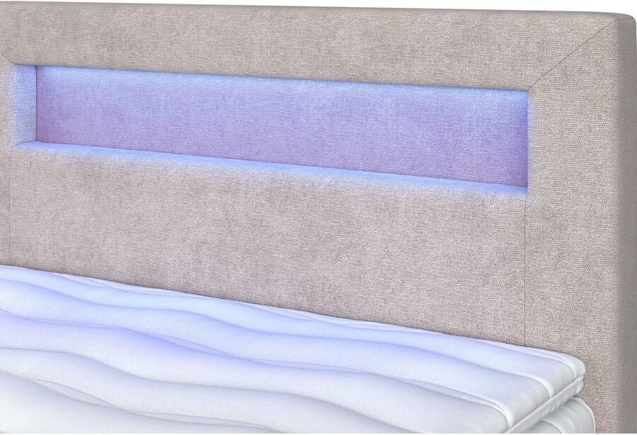COTTA Boxspring Kelly uitgerust met led-licht incl. bedlade