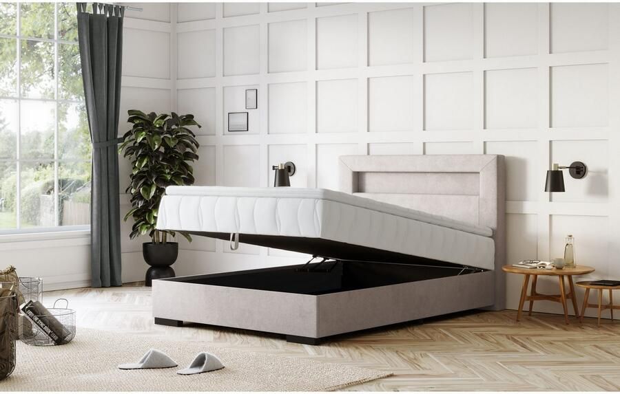 COTTA Boxspring Kelly uitgerust met led-licht incl. bedlade - Foto 2