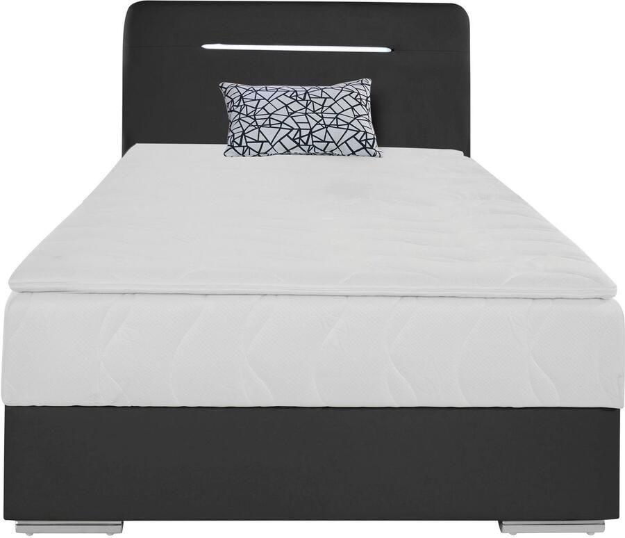 COTTA Boxspring Lighstar inclusief ledverlichting topmatras bedkist en sierkussen