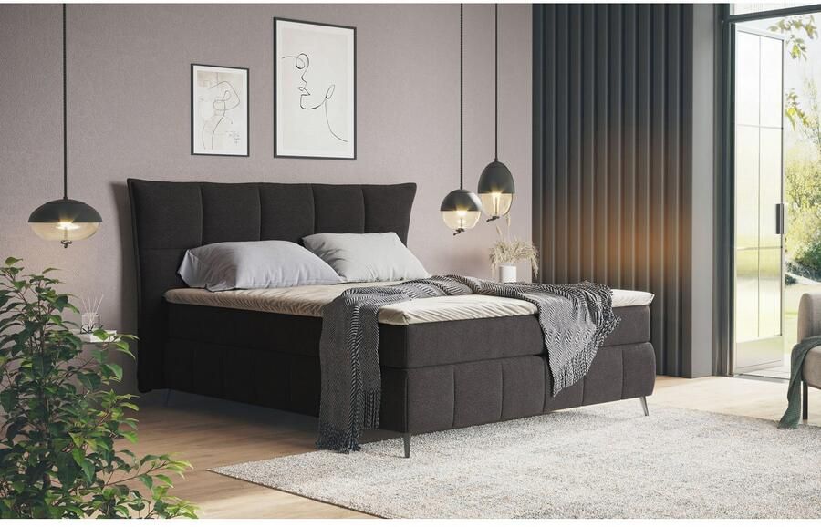 COTTA Boxspring Sarah inclusief topper 2 matraskernen hardheden h2 h3 of h4 - Foto 4