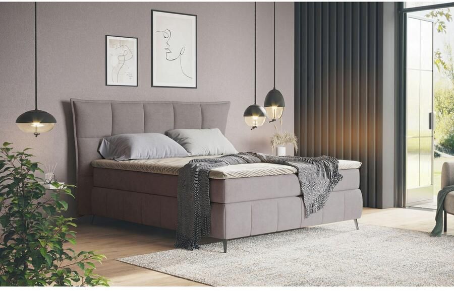 COTTA Boxspring Sarah inclusief topper 2 matraskernen hardheden h2 h3 of h4 - Foto 5