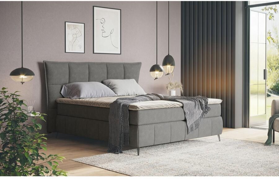 COTTA Boxspring Sarah inclusief topper 2 matraskernen hardheden h2 h3 of h4 - Foto 5