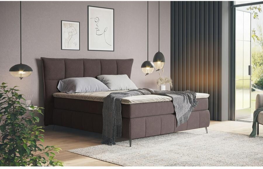 COTTA Boxspring Sarah inclusief topper 2 matraskernen hardheden h2 h3 of h4 - Foto 4