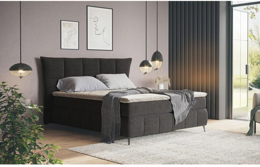 COTTA Boxspring Sarah inclusief topper 2 matraskernen hardheden h2 h3 of h4 - Foto 3