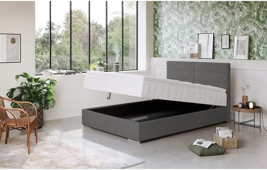 COTTA Boxspring Tom met bedkist topmatras en sierkussen - Foto 5