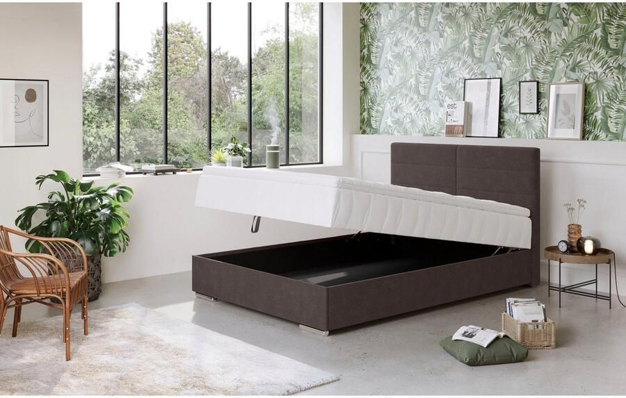 COTTA Boxspring Tom met bedkist topmatras en sierkussen - Foto 5