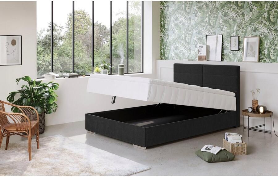 COTTA Boxspring Tom met bedkist topmatras en sierkussen - Foto 5
