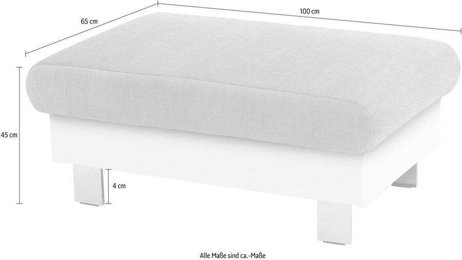 COTTA Hocker Komaris Modern bodemvrijheid 12 5 cm