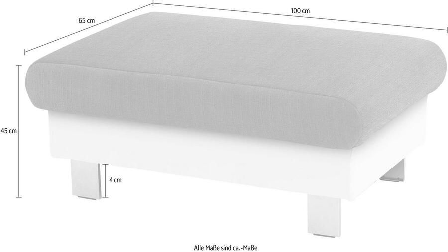 COTTA Hocker Komaris Modern bodemvrijheid 12 5 cm