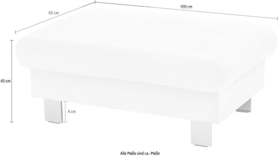 COTTA Hocker Komaris Modern bodemvrijheid 12 5 cm