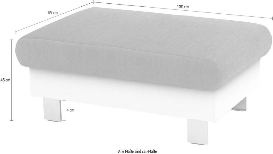 COTTA Hocker Komaris Modern bodemvrijheid 12 5 cm