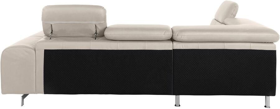 COTTA Hoekbank Chef L-vorm met hoofdbordverstelling edele metalen slede optioneel met slaapfunctie - Foto 9