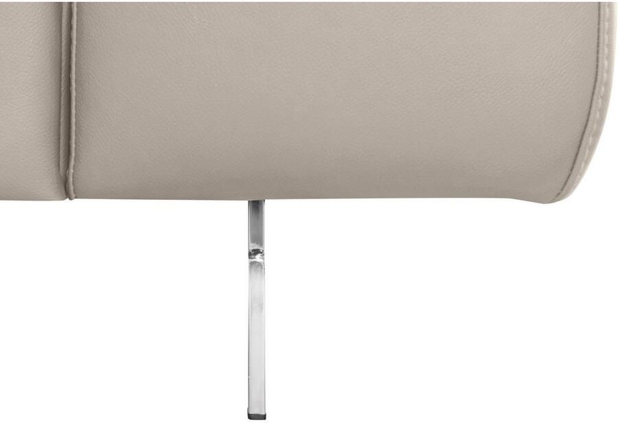 COTTA Hoekbank Chef L-vorm met hoofdbordverstelling edele metalen slede optioneel met slaapfunctie - Foto 2