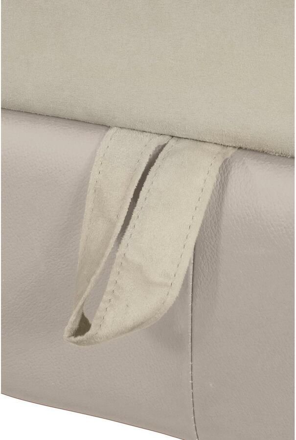 COTTA Hoekbank Chef L-vorm met hoofdbordverstelling edele metalen slede optioneel met slaapfunctie - Foto 3