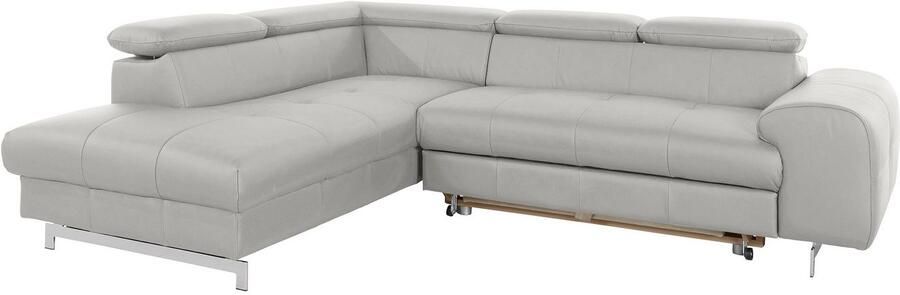 COTTA Hoekbank Chef L-vorm met hoofdbordverstelling edele metalen slede optioneel met slaapfunctie - Foto 14