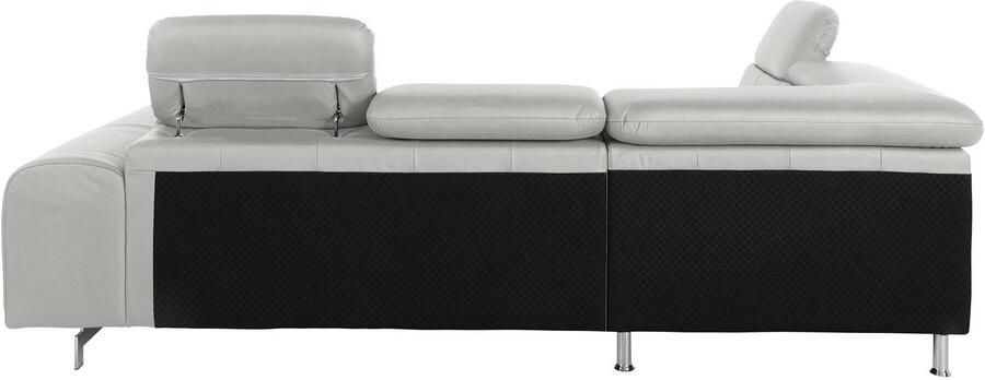 COTTA Hoekbank Chef L-vorm met hoofdbordverstelling edele metalen slede optioneel met slaapfunctie - Foto 9