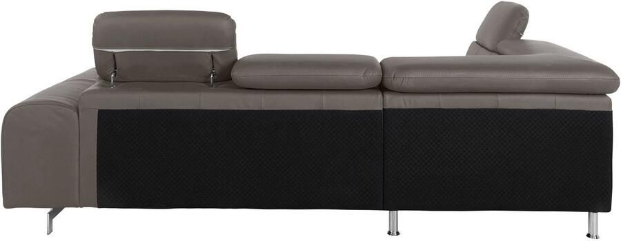 COTTA Hoekbank Chef L-vorm met hoofdbordverstelling edele metalen slede optioneel met slaapfunctie - Foto 9