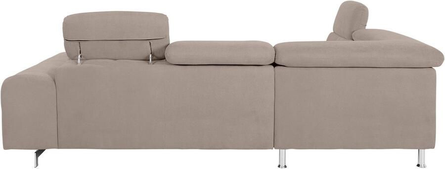 COTTA Hoekbank Chef L-vorm met hoofdbordverstelling edele metalen slede optioneel met slaapfunctie - Foto 10