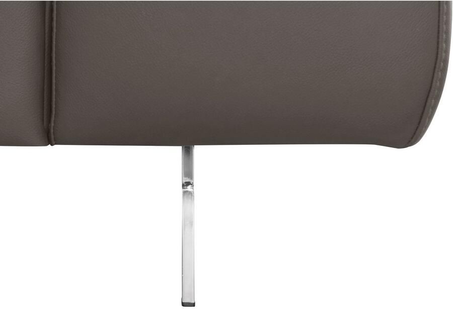 COTTA Hoekbank Chef L-vorm met hoofdbordverstelling edele metalen slede optioneel met slaapfunctie - Foto 2