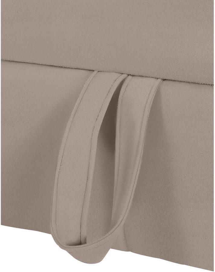 COTTA Hoekbank Chef L-vorm met hoofdbordverstelling edele metalen slede optioneel met slaapfunctie