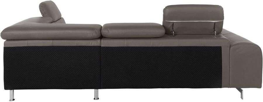 COTTA Hoekbank Chef L-vorm met hoofdbordverstelling edele metalen slede optioneel met slaapfunctie - Foto 9