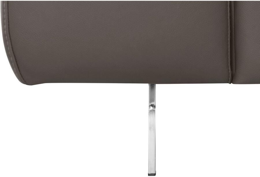 COTTA Hoekbank Chef L-vorm met hoofdbordverstelling edele metalen slede optioneel met slaapfunctie - Foto 2