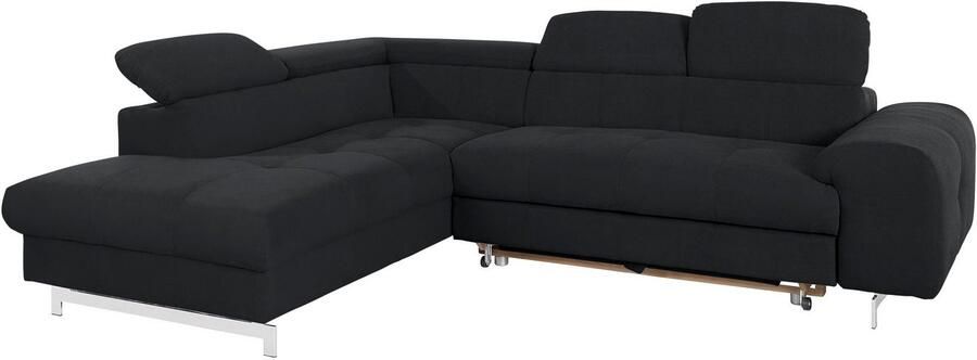 COTTA Hoekbank Chef L-vorm met hoofdbordverstelling edele metalen slede optioneel met slaapfunctie - Foto 10