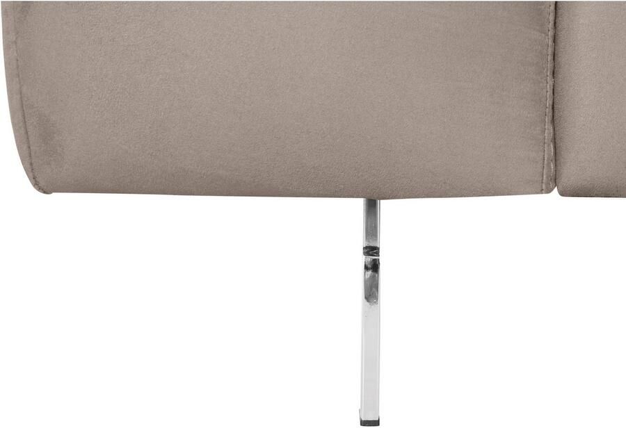 COTTA Hoekbank Chef L-vorm met hoofdbordverstelling edele metalen slede optioneel met slaapfunctie - Foto 2