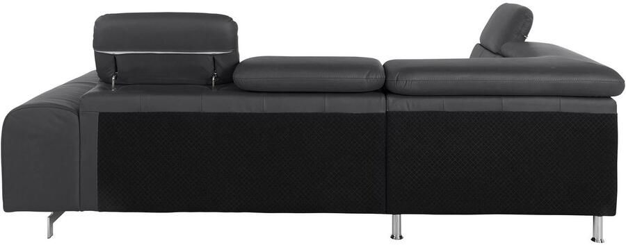 COTTA Hoekbank Chef L-vorm met hoofdbordverstelling edele metalen slede optioneel met slaapfunctie - Foto 8