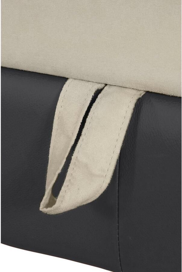 COTTA Hoekbank Chef L-vorm met hoofdbordverstelling edele metalen slede optioneel met slaapfunctie - Foto 3