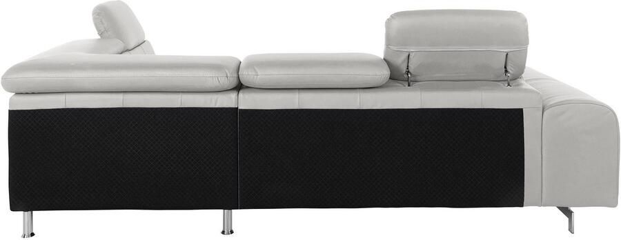 COTTA Hoekbank Chef L-vorm met hoofdbordverstelling edele metalen slede optioneel met slaapfunctie - Foto 9