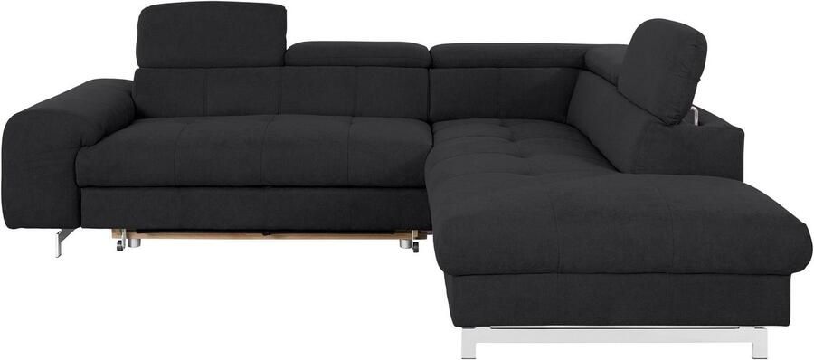 COTTA Hoekbank Chef L-vorm met hoofdbordverstelling edele metalen slede optioneel met slaapfunctie - Foto 7