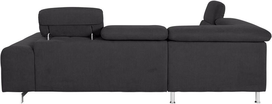 COTTA Hoekbank Chef L-vorm met hoofdbordverstelling edele metalen slede optioneel met slaapfunctie - Foto 10