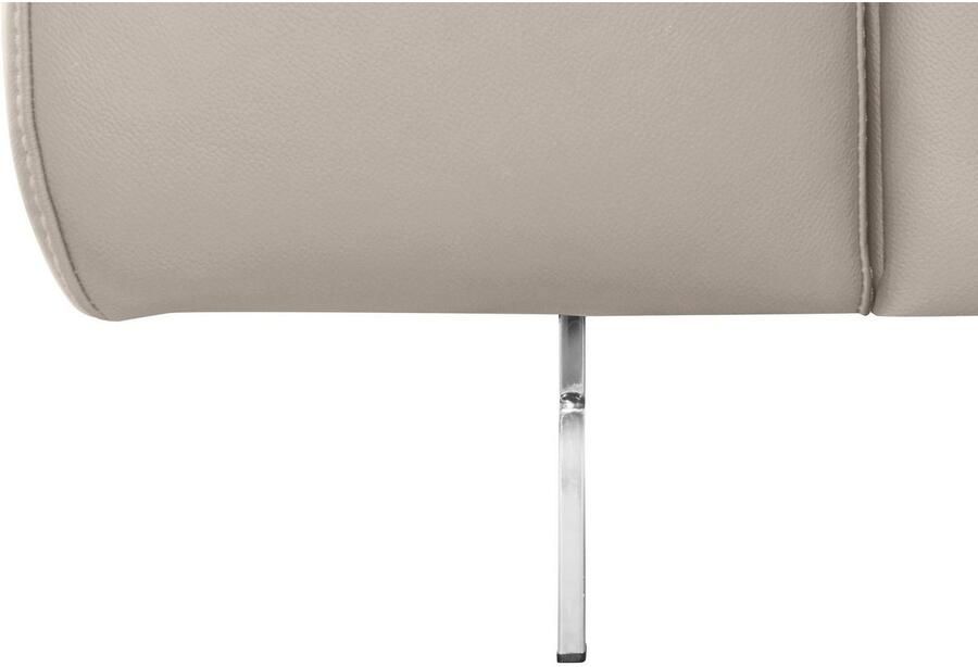 COTTA Hoekbank Chef L-vorm met hoofdbordverstelling edele metalen slede optioneel met slaapfunctie - Foto 2