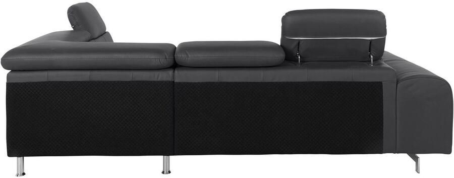 COTTA Hoekbank Chef L-vorm met hoofdbordverstelling edele metalen slede optioneel met slaapfunctie - Foto 9