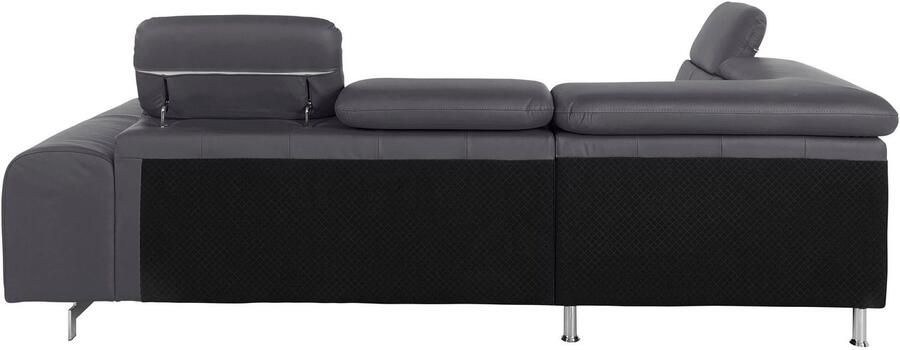 COTTA Hoekbank Chef L-vorm met hoofdbordverstelling edele metalen slede optioneel met slaapfunctie - Foto 9